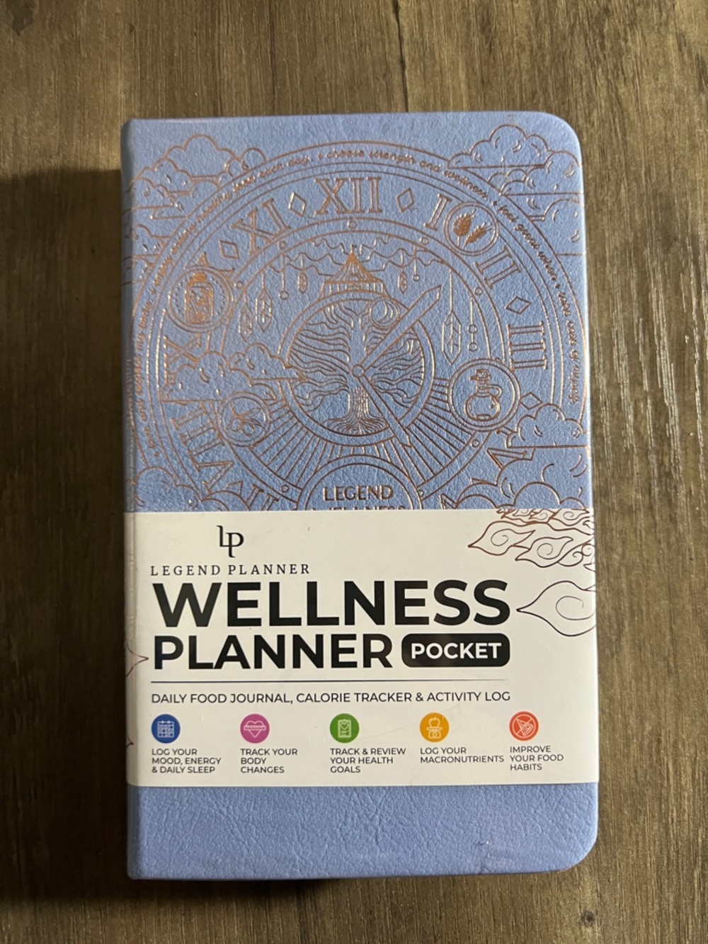 Legend Planner Wellness Planner Pocket - Light Blue- New